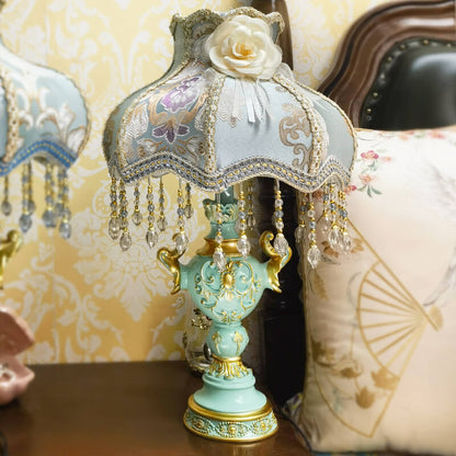Lighteme Blue Creative Luxury Bedroom Bedside Lamp