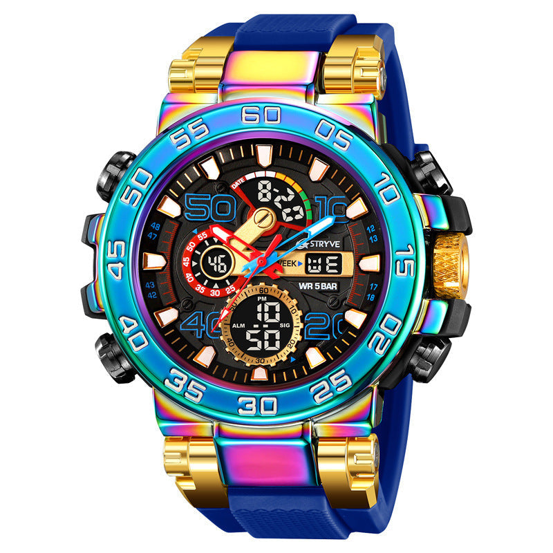 TWS Bunte funktionale wasserdichte taktische Uhr