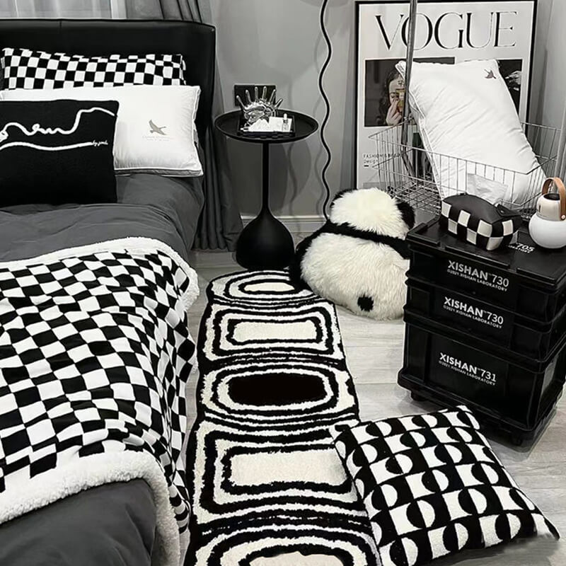 Lighteme Simple Check Rug