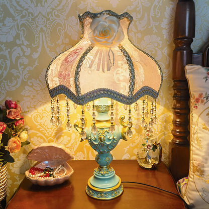 Lighteme Blue Creative Luxury Bedroom Bedside Lamp