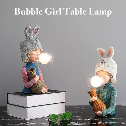 Lampe de bureau Lighteme Rabbit Ear Bubble Girl