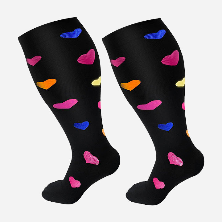 Chaussettes de compression Lighteme pour mollets larges