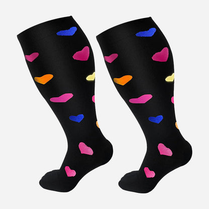Chaussettes de compression Lighteme pour mollets larges