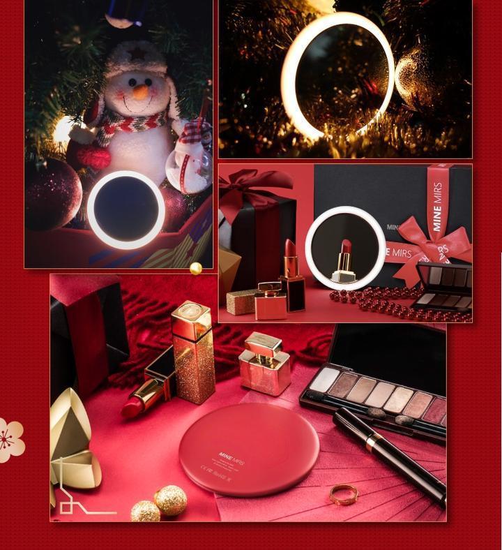 Lighteme Kabelloser LED-Kosmetikspiegel mit Ladefunktion