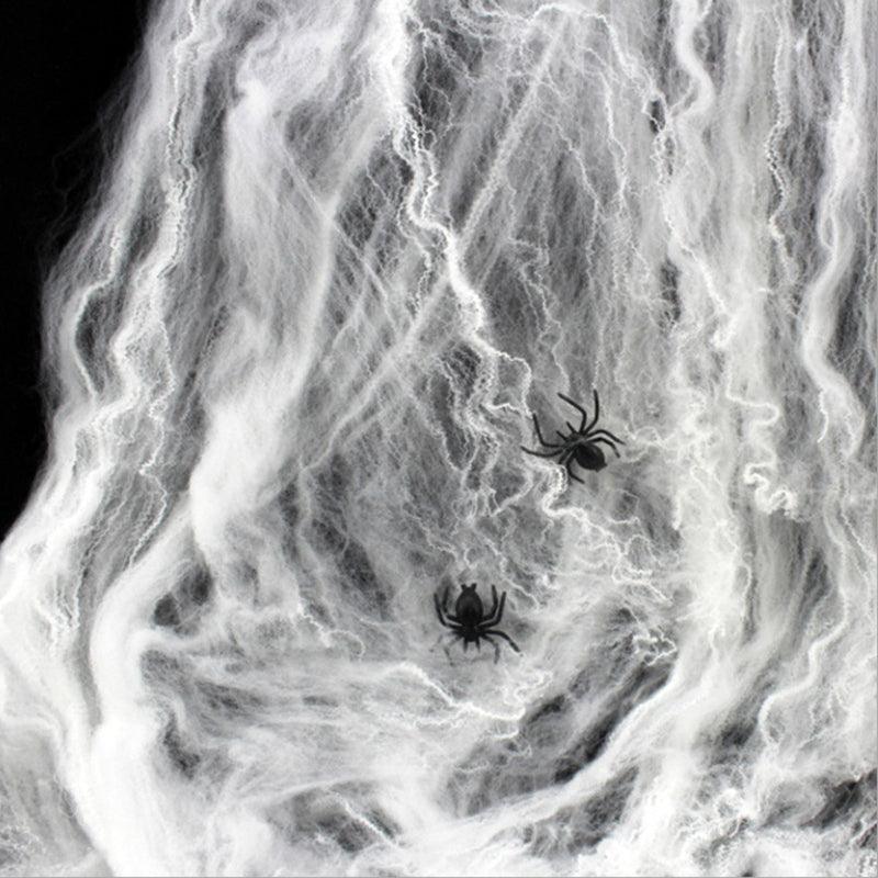 Lighteme Halloween Super Stretch Spinnennetz