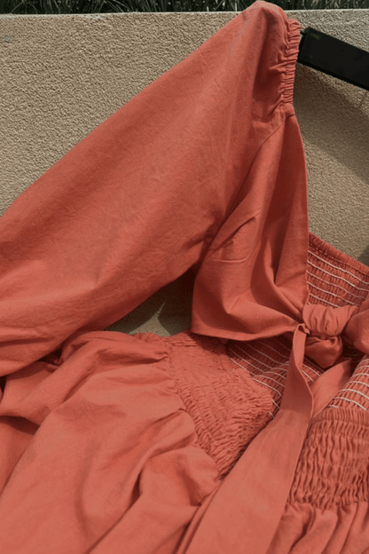 Lighteme Damen Frühlingskleid mit Bindegürtel