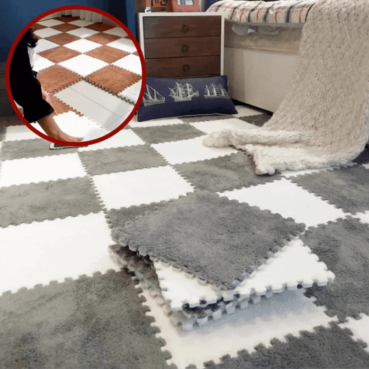 Tapis en peluche doux pour enfants Lighteme