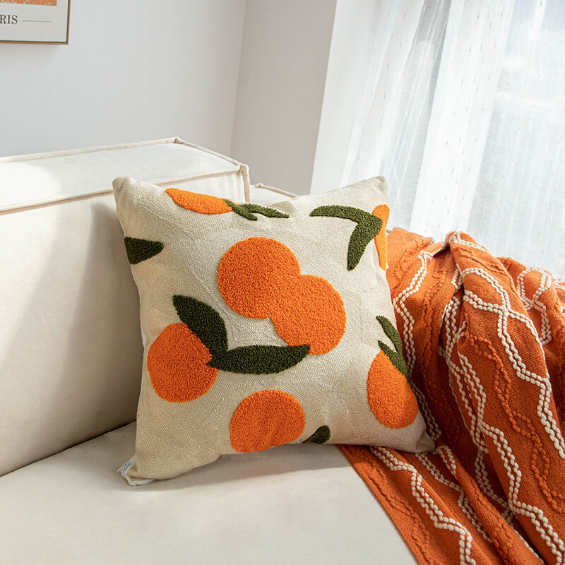Kissenbezug in Hellorange
