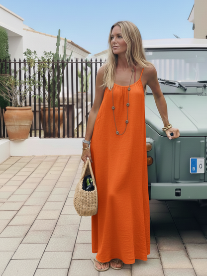 Loose Fit Spaghetti Strap Dress
