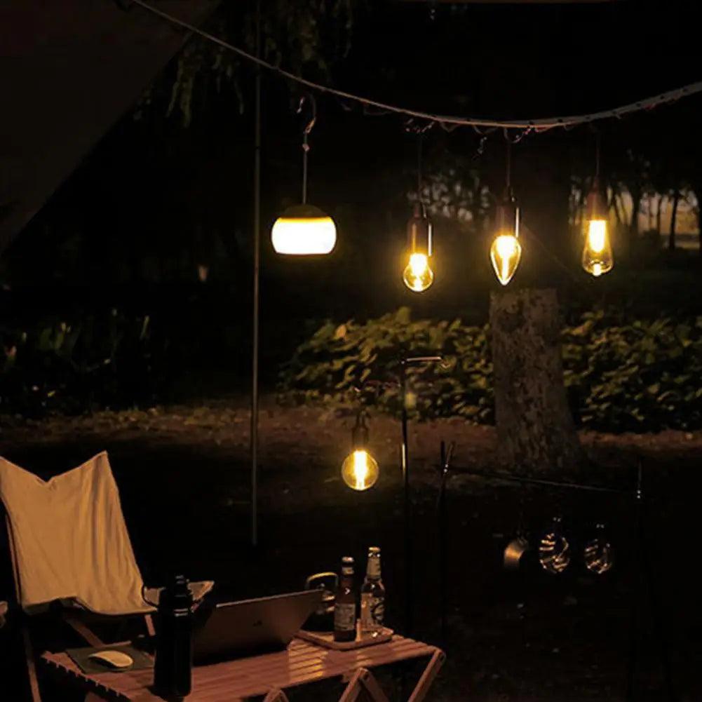 Lighteme Outdoor-LED-Campinglampen mit Clip-Haken, 3er-Pack