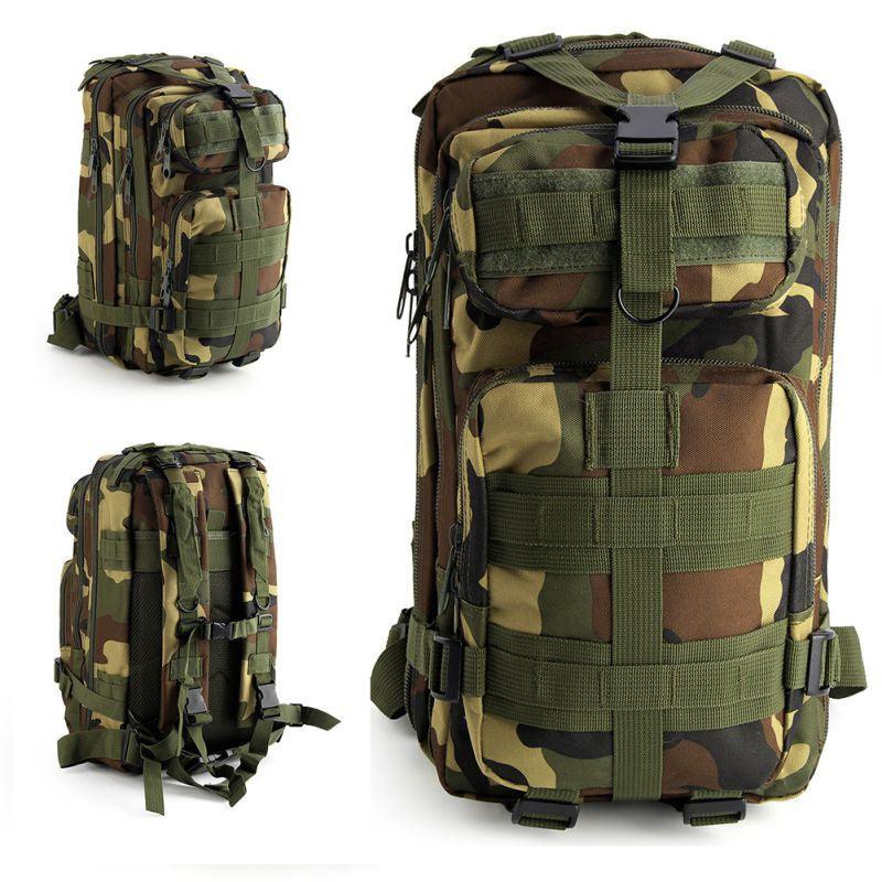 Lighteme Sac à dos tactique militaire unisexe pour extérieur Camping Randonnée Sports
