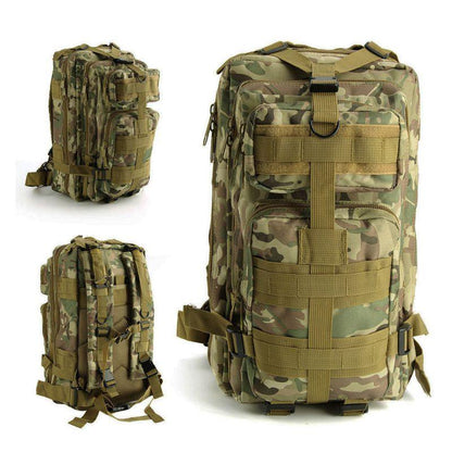 Lighteme Sac à dos tactique militaire unisexe pour extérieur Camping Randonnée Sports