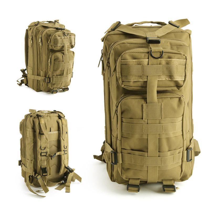Lighteme Sac à dos tactique militaire unisexe pour extérieur Camping Randonnée Sports