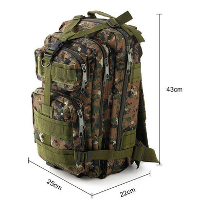 Lighteme Sac à dos tactique militaire unisexe pour extérieur Camping Randonnée Sports