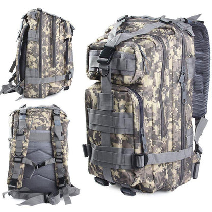 Lighteme Sac à dos tactique militaire unisexe pour extérieur Camping Randonnée Sports