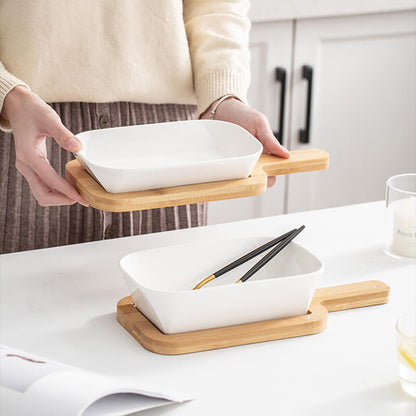 Plat de cuisson ovale en céramique Lighteme