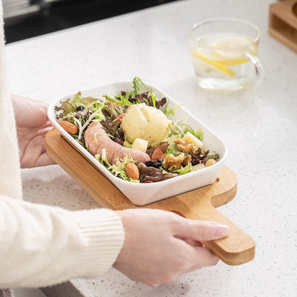 Plat de cuisson ovale en céramique Lighteme