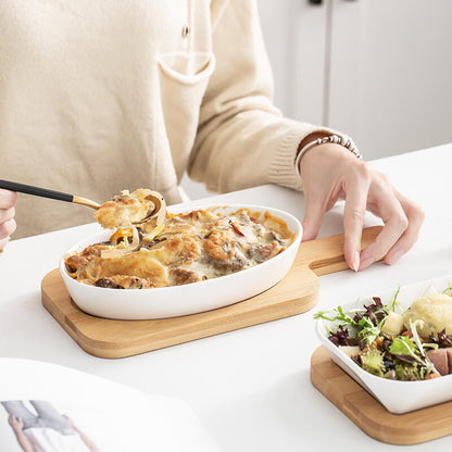 Plat de cuisson ovale en céramique Lighteme