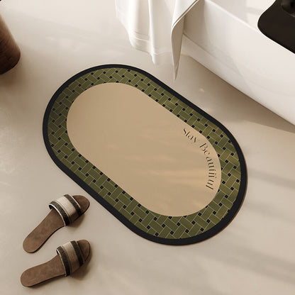 Lighteme Oval Diatom Mud Bath Mat
