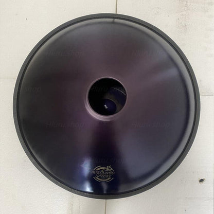 MiSoundofNature handpan personnalisé 22 pouces 9/9 + 2 notes Échelle F3 Dorian en acier inoxydable/instrument de percussion en acier nitruré