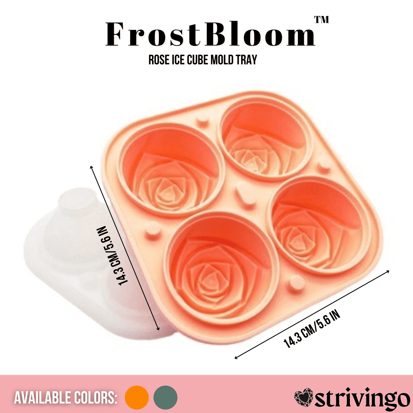 Lighteme Rose Eiswürfelform | 1 kaufen, 2 bekommen!