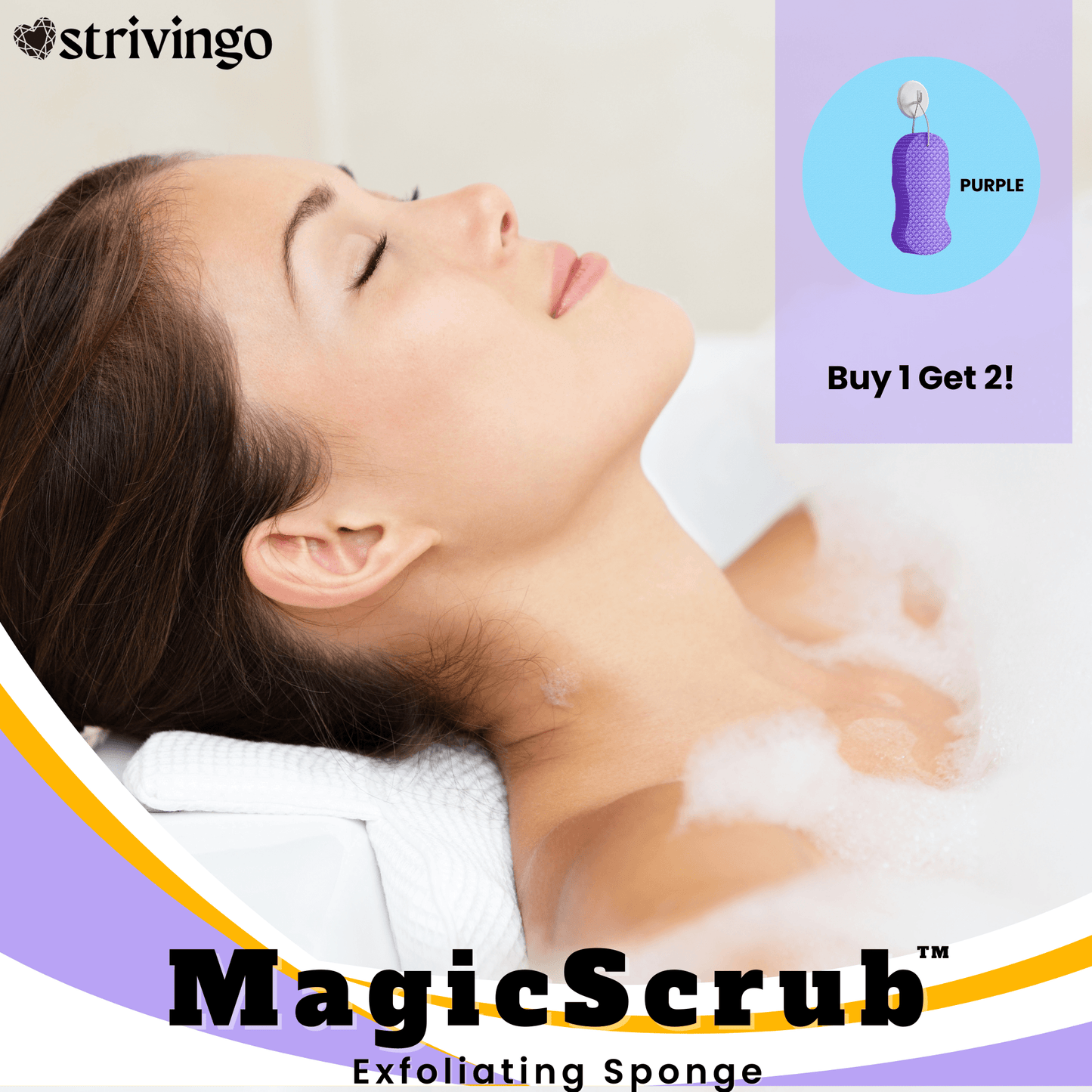 BUY 1 GET 2! Lighteme Magic Scrub Exfoliating Sponge