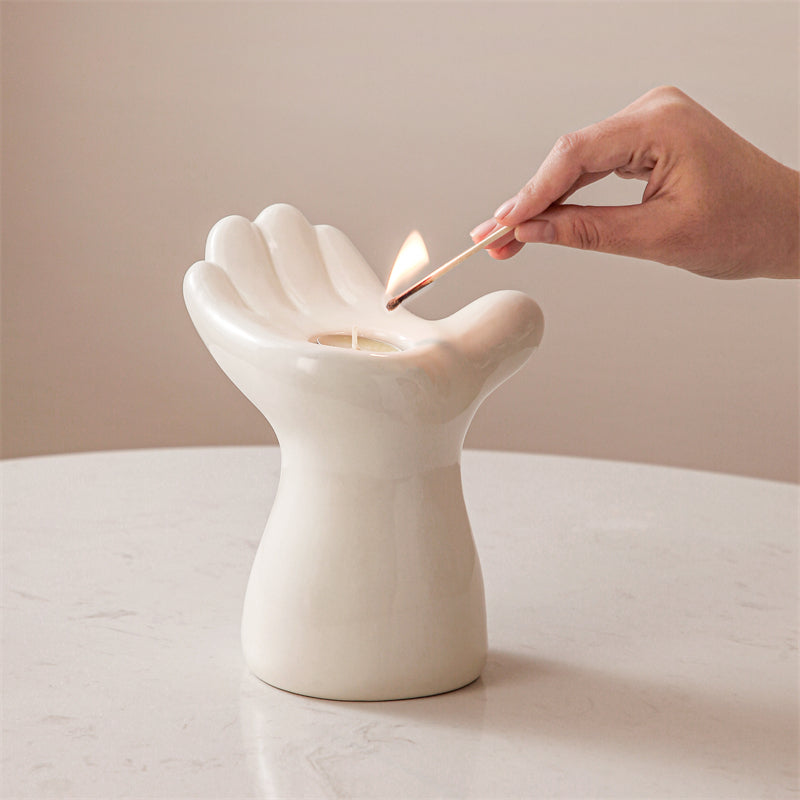 Lighteme Palm Keramik-Kerzenhalter