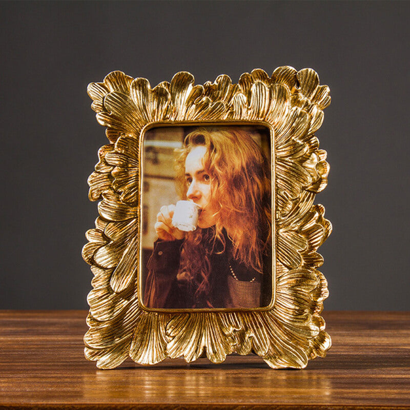 Cadre photo en métal Lighteme en forme de feuille de palmier