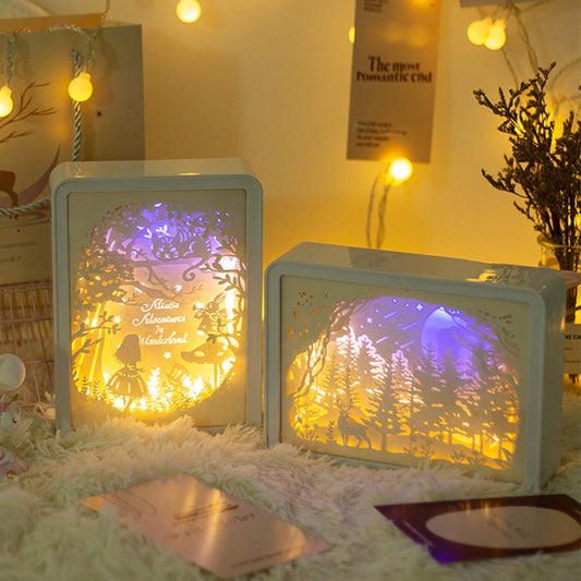 Lighteme Paper Carved Night Lamp