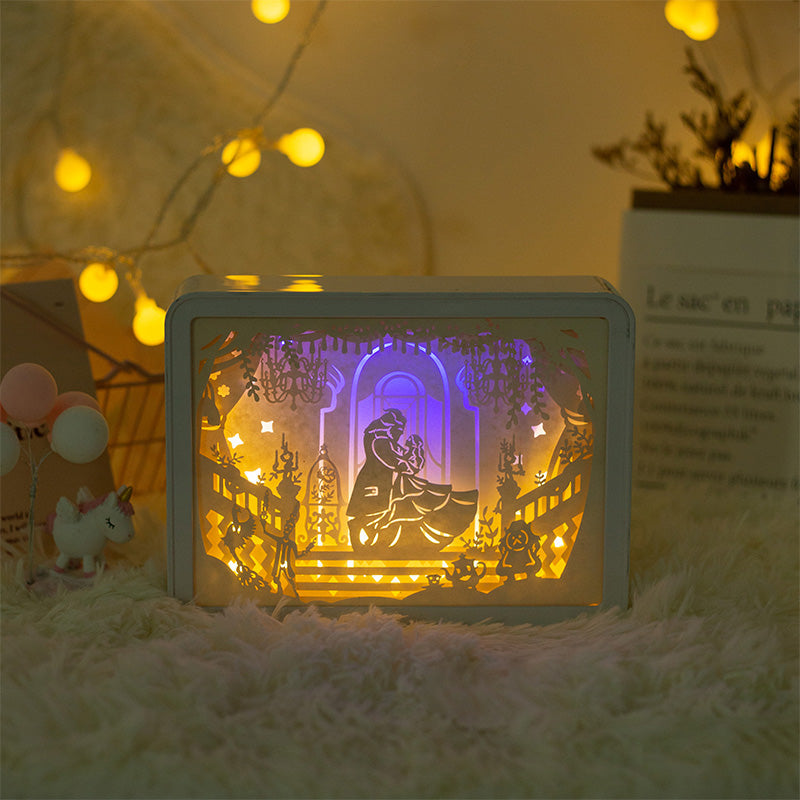Lampe de nuit sculptée en papier Lighteme