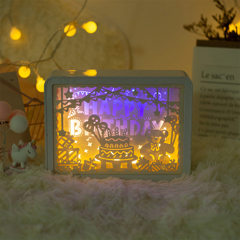 Lampe de nuit sculptée en papier Lighteme