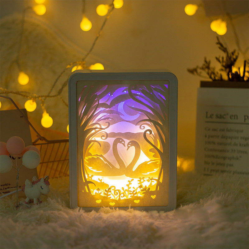 Lampe de nuit sculptée en papier Lighteme