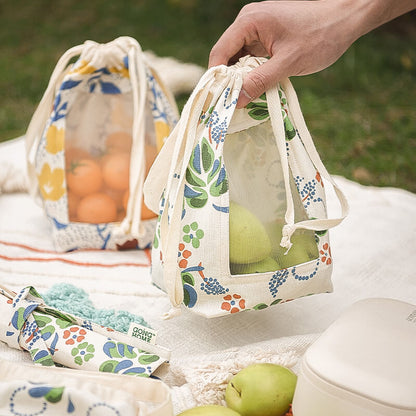 Lighteme Pastoral Cotton Linen Storage Bag