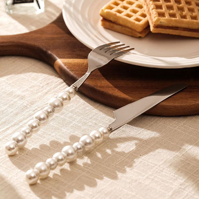 Lighteme Besteckset mit Perlengriff, 4-teilig
