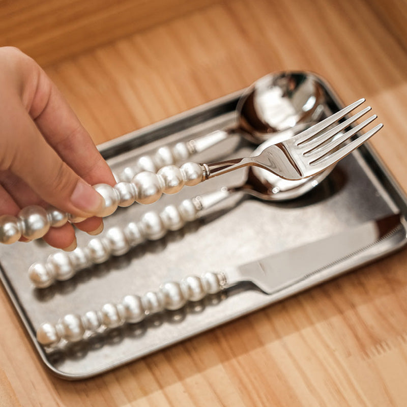 Lighteme Besteckset mit Perlengriff, 4-teilig