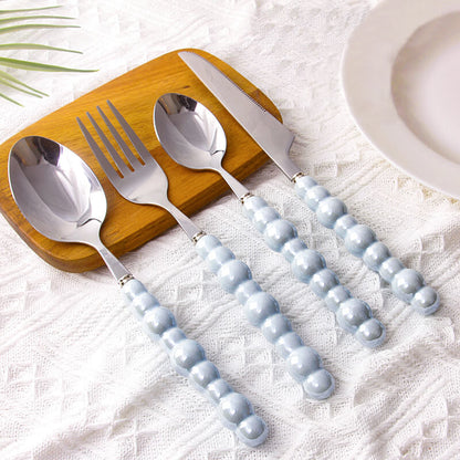 Lighteme Besteckset mit Perlengriff, 4-teilig