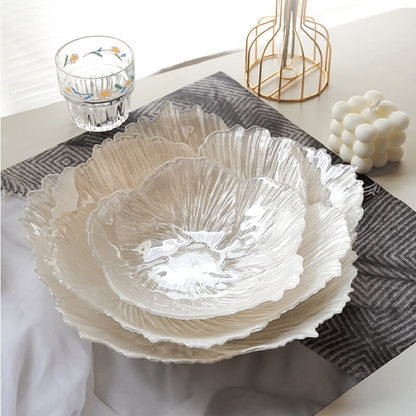 Boîte de rangement en verre nacré Lighteme en forme de fleur