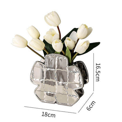 Lighteme Pentagonal Ceramic Cube Vase