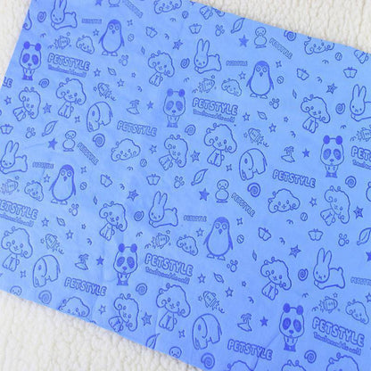 Lighteme Pet Bath Drying Suedette Towel With Cute Cartoon Print (4 colors)