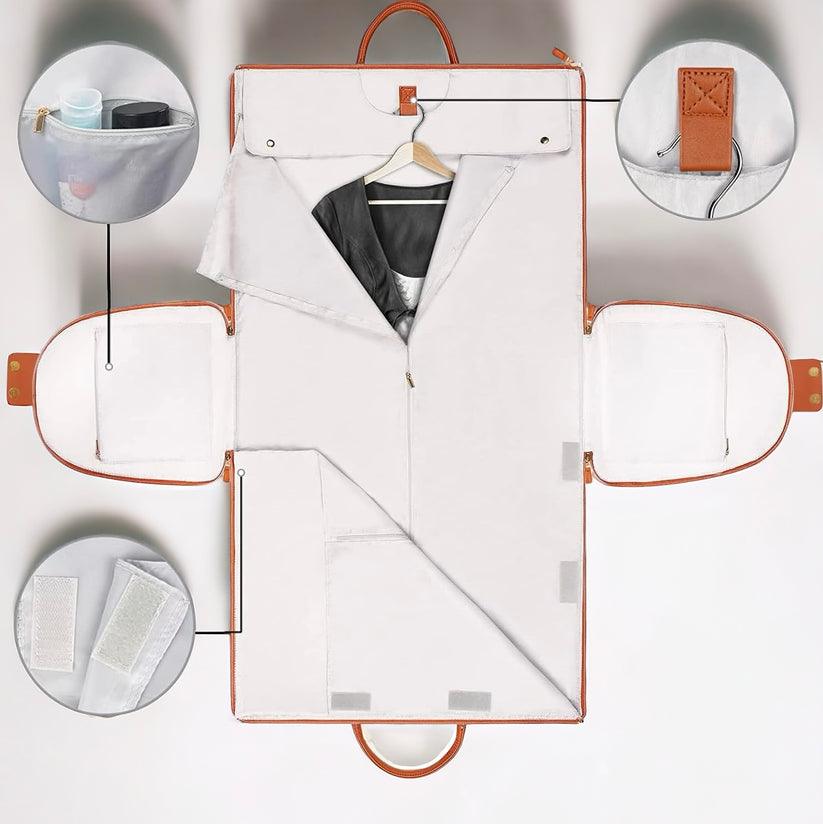Lighteme Faltbare Garderobentasche mit mehreren Taschen