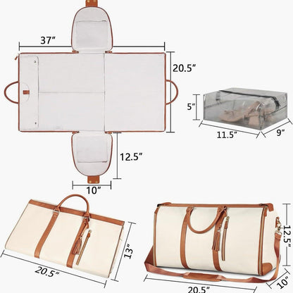Lighteme Faltbare Garderobentasche mit mehreren Taschen