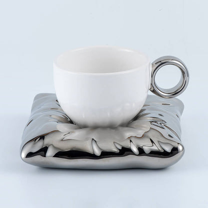 Tasse et soucoupe en céramique Lighteme Pillow