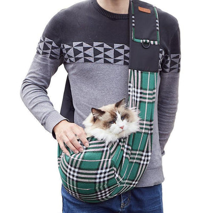 Lighteme Plaid Pet's Outing Sling Bag (2 colors)
