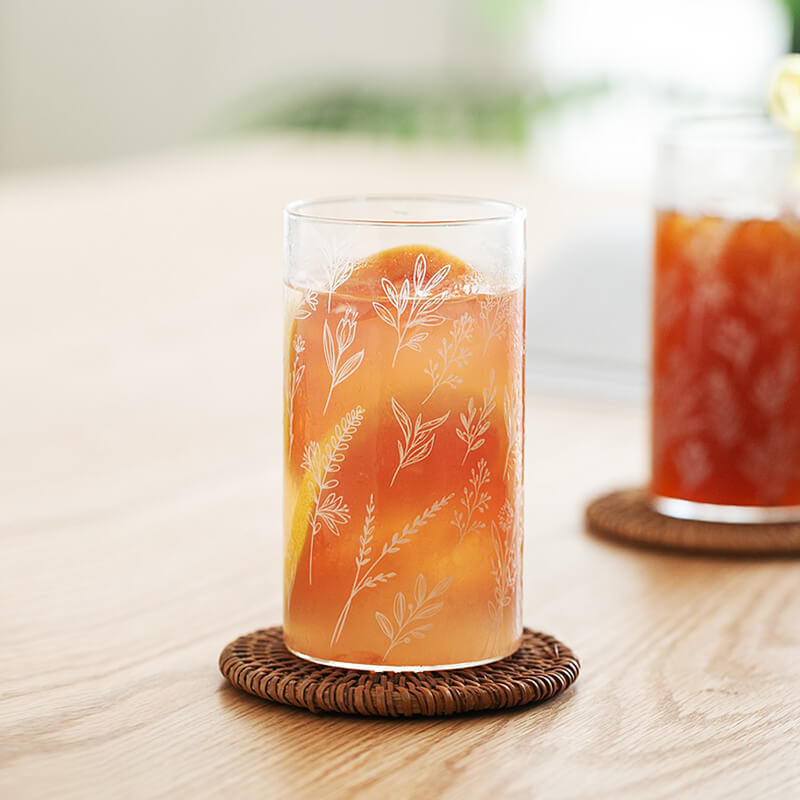Tasse en verre imprimée Lighteme Plant