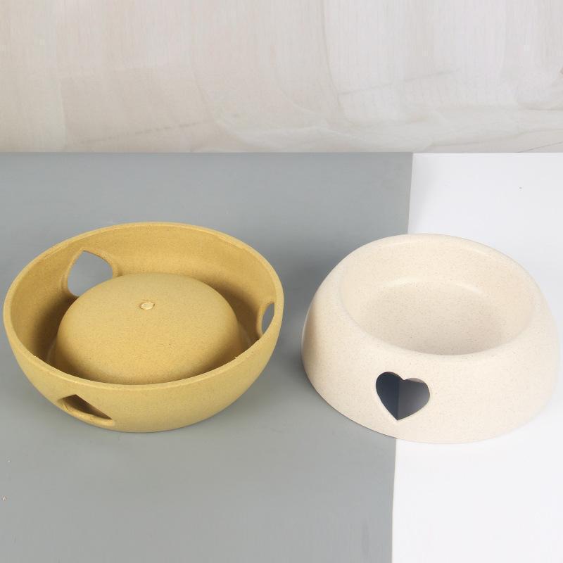 Lighteme Plastic Love Dog Feeder Two Bowls (2 sizes)
