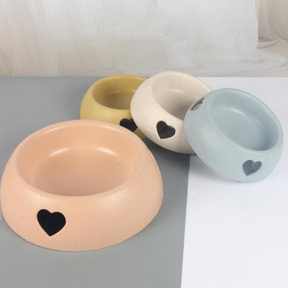 Lighteme Plastic Love Dog Feeder Two Bowls (2 sizes)