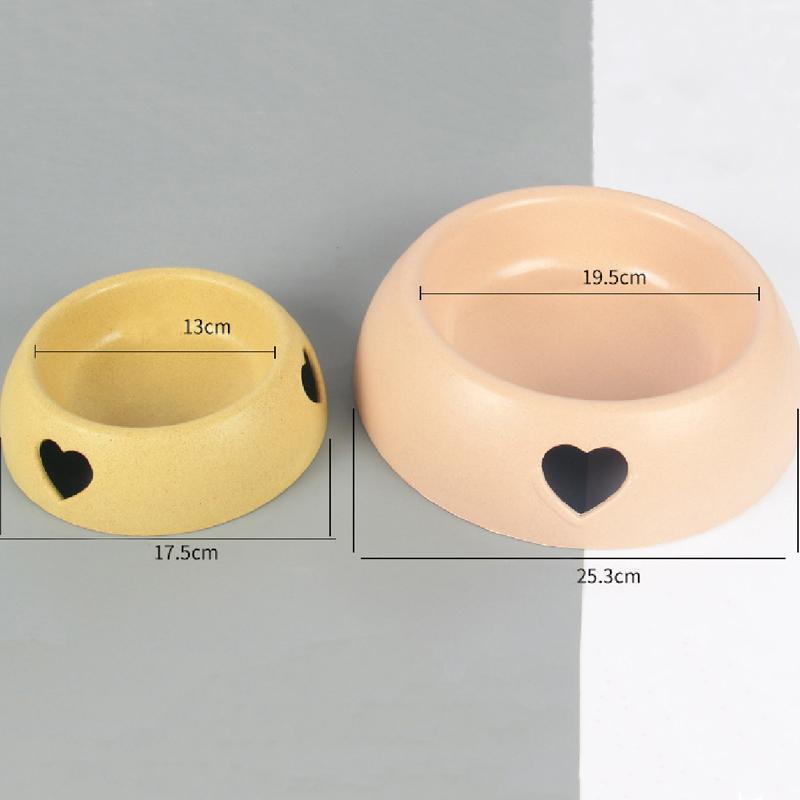 Lighteme Plastic Love Dog Feeder Two Bowls (2 sizes)