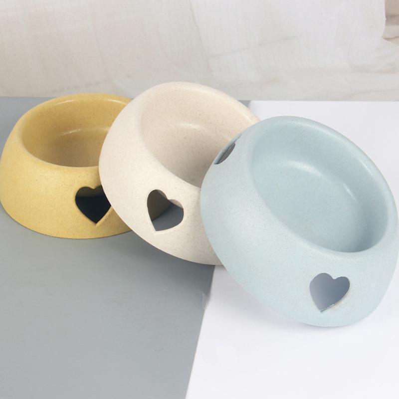 Lighteme Plastic Love Dog Feeder Two Bowls (2 sizes)