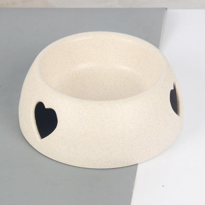 Lighteme Plastic Love Dog Feeder Two Bowls (2 sizes)