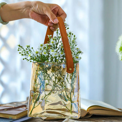 Vase en verre plissé Lighteme